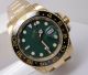 Replica Yellow Gold Rolex GMT-MASTER II Watch SS Green Face (5)_th.JPG